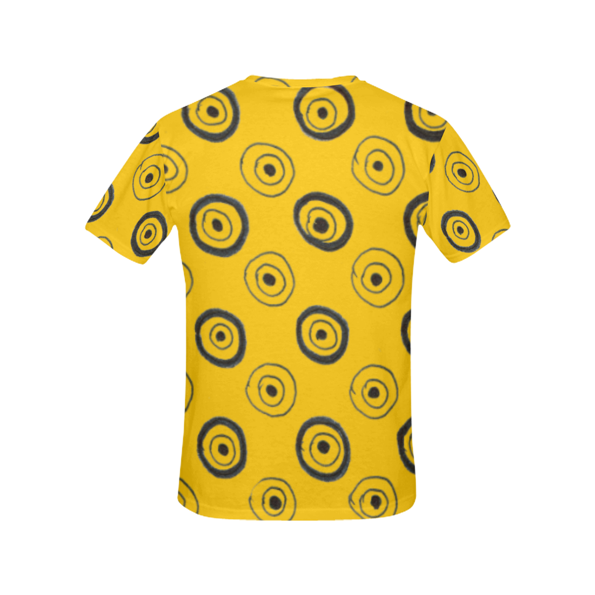 Women all over Print t-shirt yellow with Dots All Over Print T-Shirt for Women (USA Size) (Model T40)