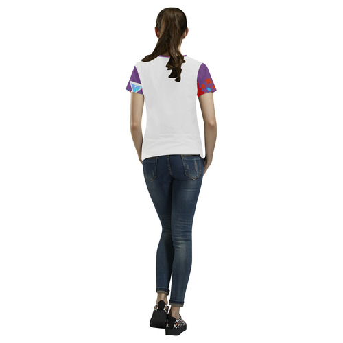 Designers all over Print tshirt : VINTAGE EDITION All Over Print T-Shirt for Women (USA Size) (Model T40)