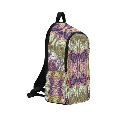 Snails Spirals Mosaic Grunge Pattern Fabric Backpack for Adult (Model 1659)