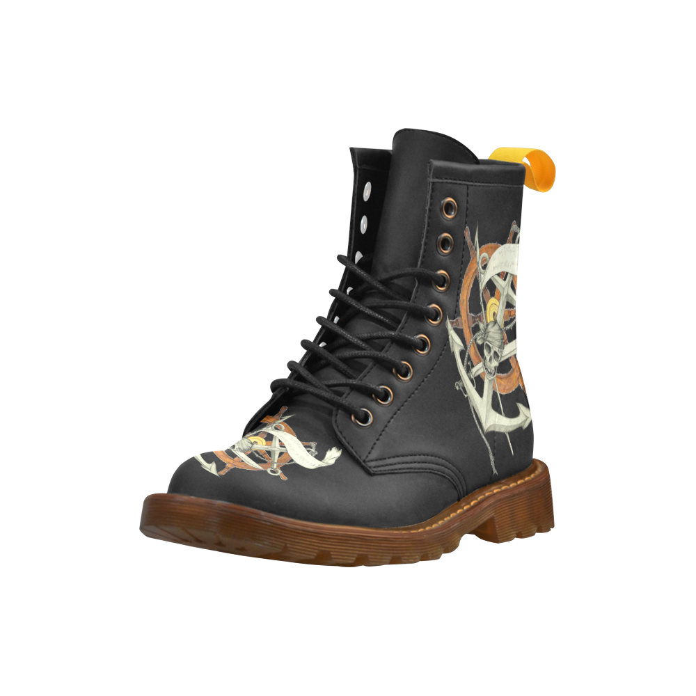 Pirates Of The Oceans High Grade PU Leather Martin Boots For Men Model 402H