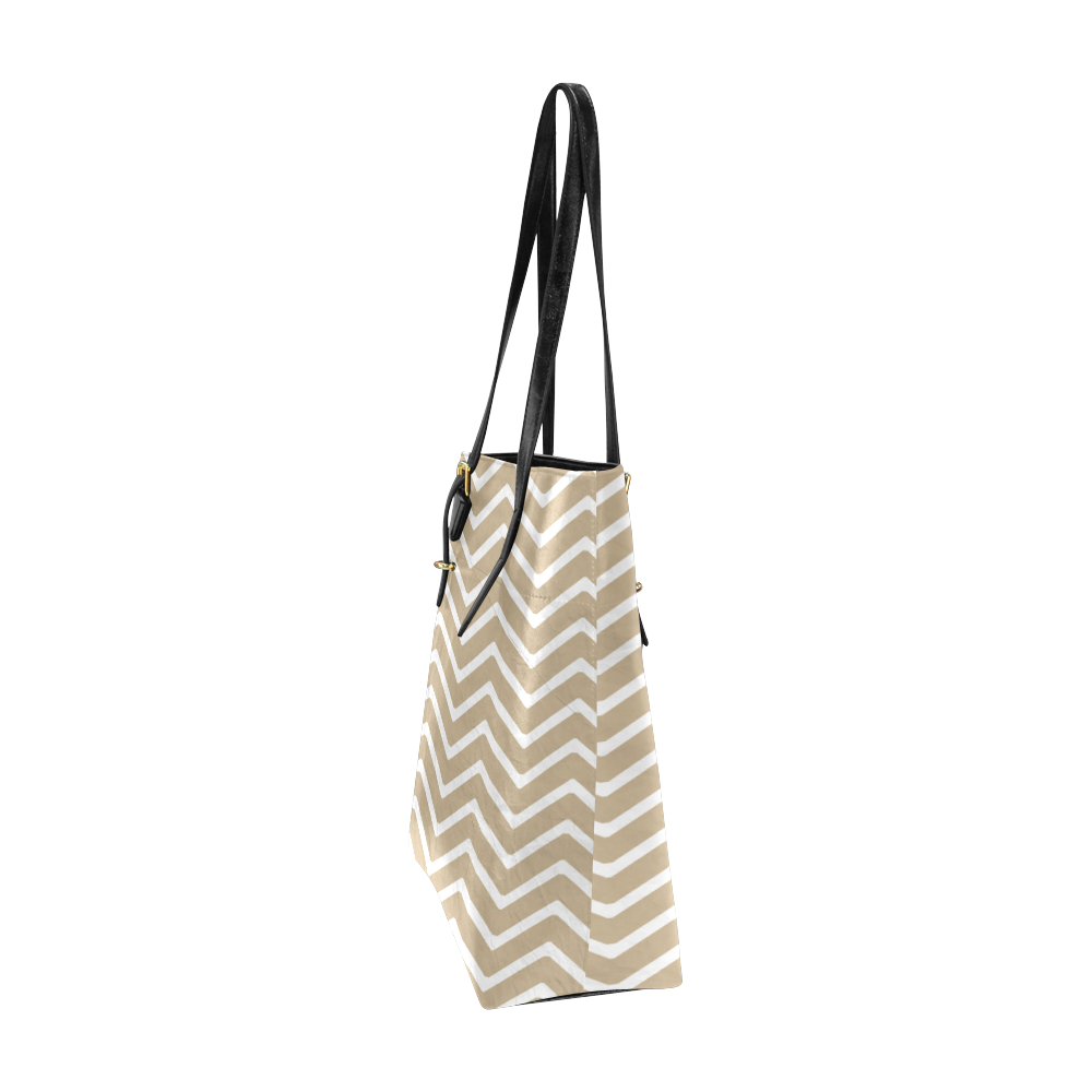 Chevron Paper Euramerican Tote Bag/Small (Model 1655)