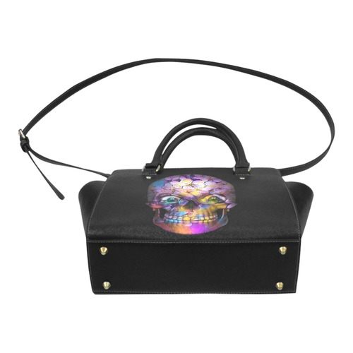 Amazing Floral Skull A by JamColors Classic Shoulder Handbag (Model 1653)