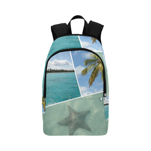 Caribbean Collage Fabric Backpack for Adult (Model 1659)