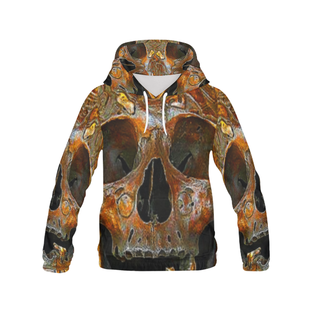 Made Of Bones Creepy All Over Print Hoodie for Men (USA Size) (Model H13)