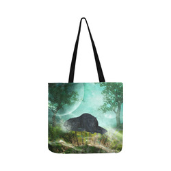 Sleeping wolf in the night Reusable Shopping Bag Model 1660 (Two sides)