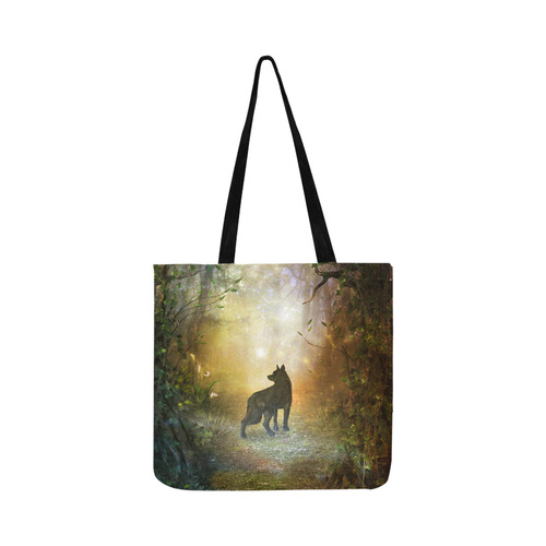 Teh lonely wolf Reusable Shopping Bag Model 1660 (Two sides)
