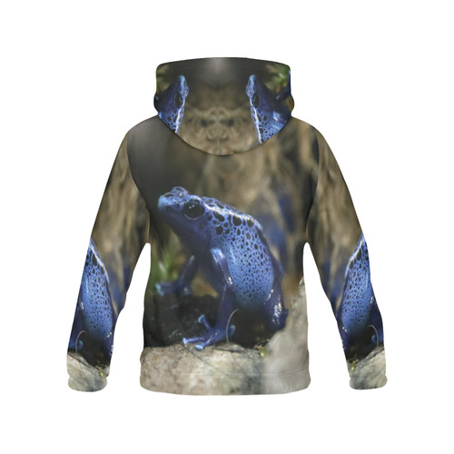 Blue Poison Arrow Frog All Over Print Hoodie for Men (USA Size) (Model H13)