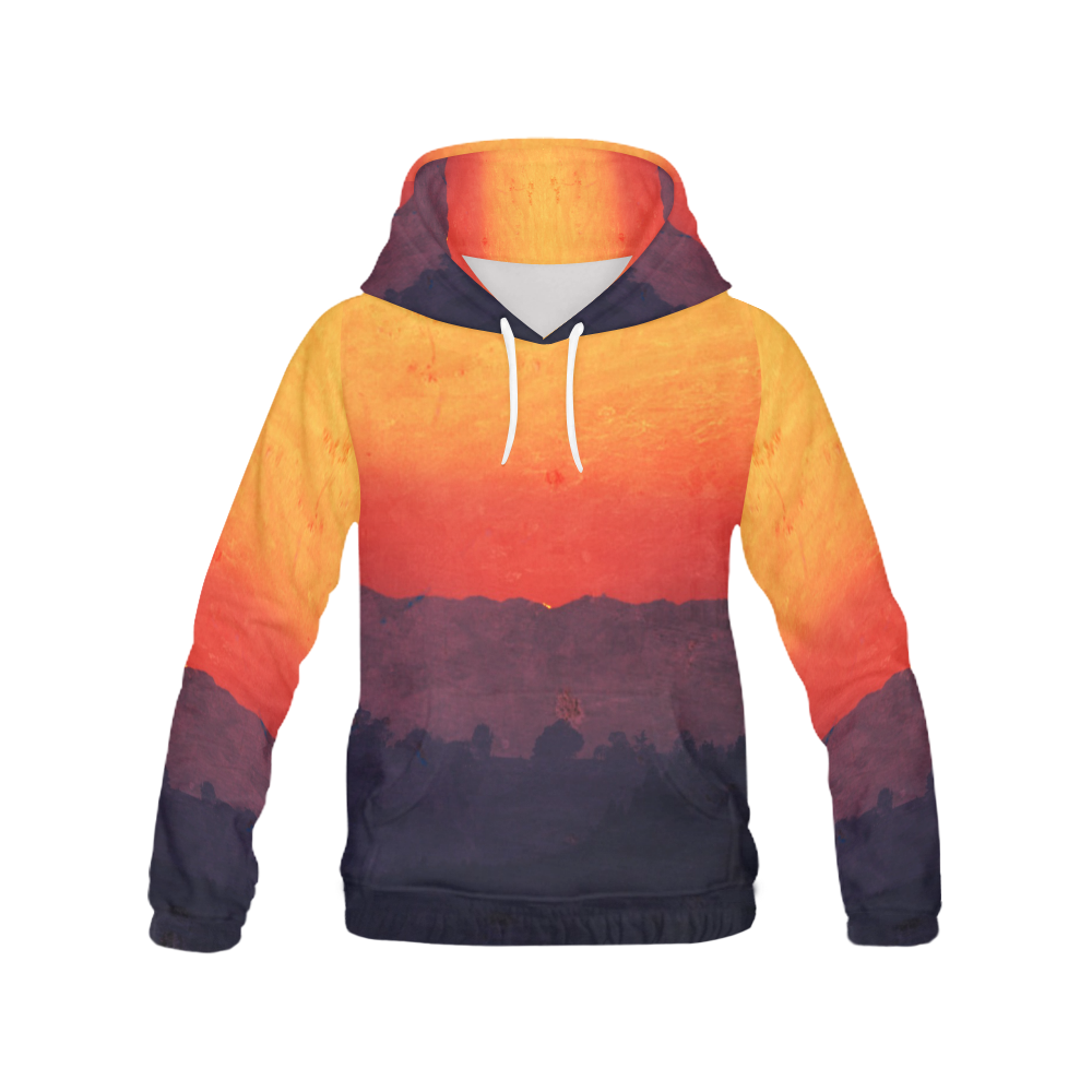 Five Shades of Sunset All Over Print Hoodie for Men (USA Size) (Model H13)