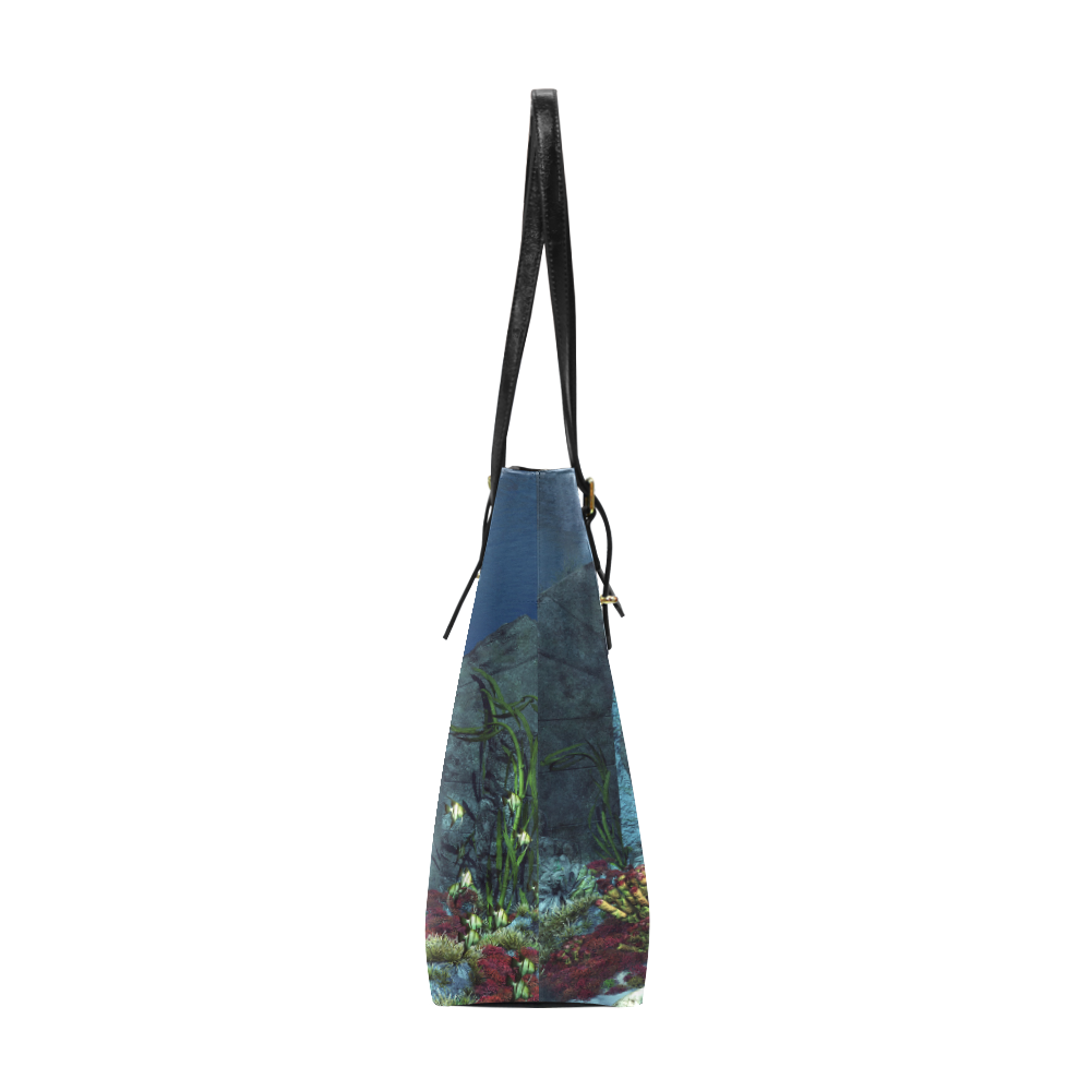 Underwater wold with mermaid Euramerican Tote Bag/Small (Model 1655)