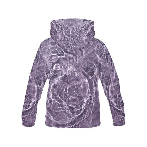 Lilac Bubbles All Over Print Hoodie for Women (USA Size) (Model H13)