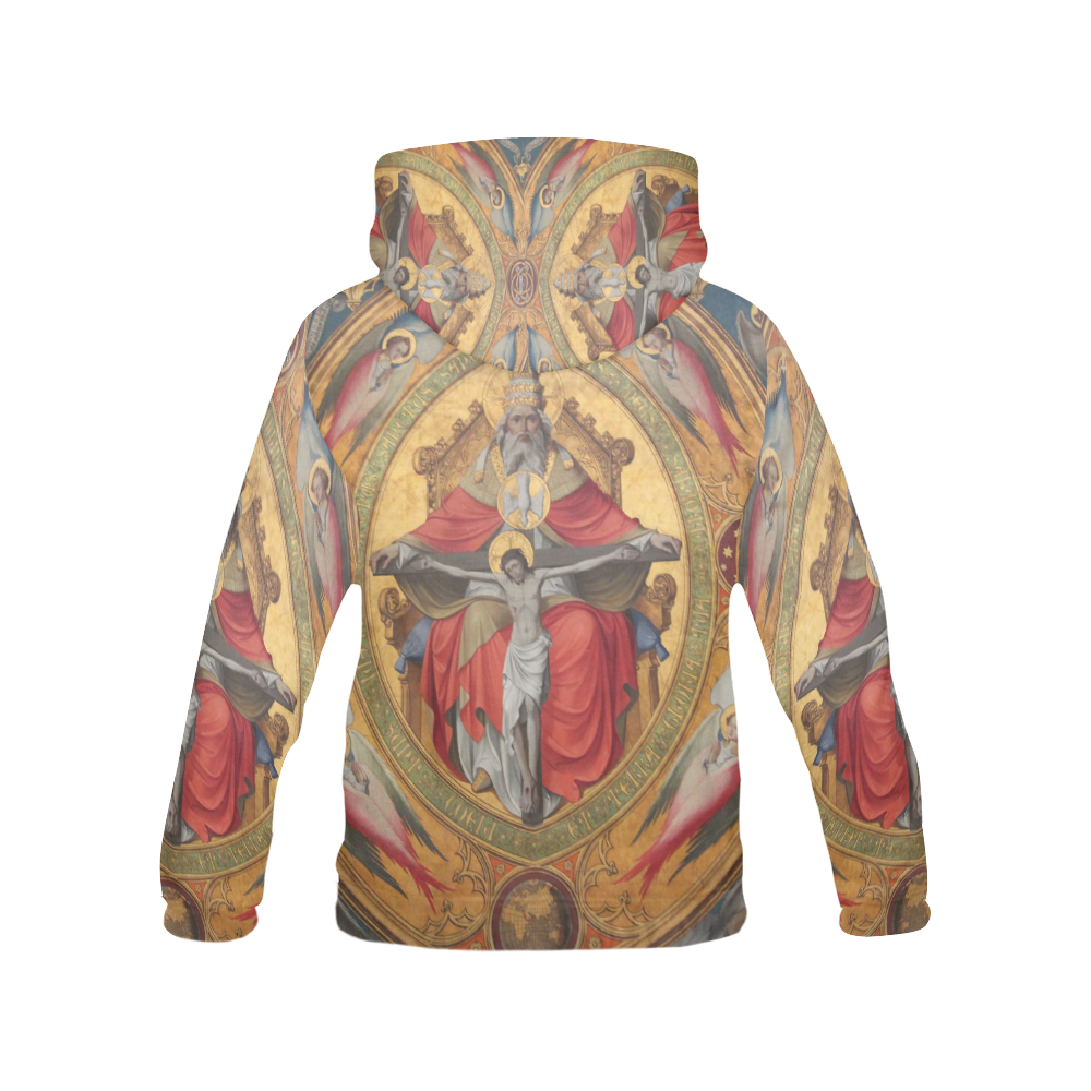Jesus on Cross All Over Print Hoodie for Men (USA Size) (Model H13)