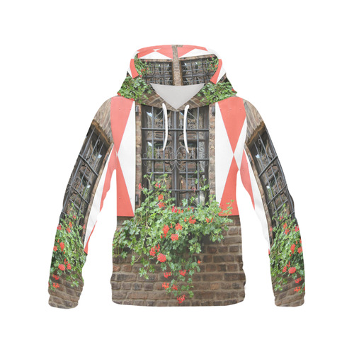 Vintage Window All Over Print Hoodie for Men (USA Size) (Model H13)