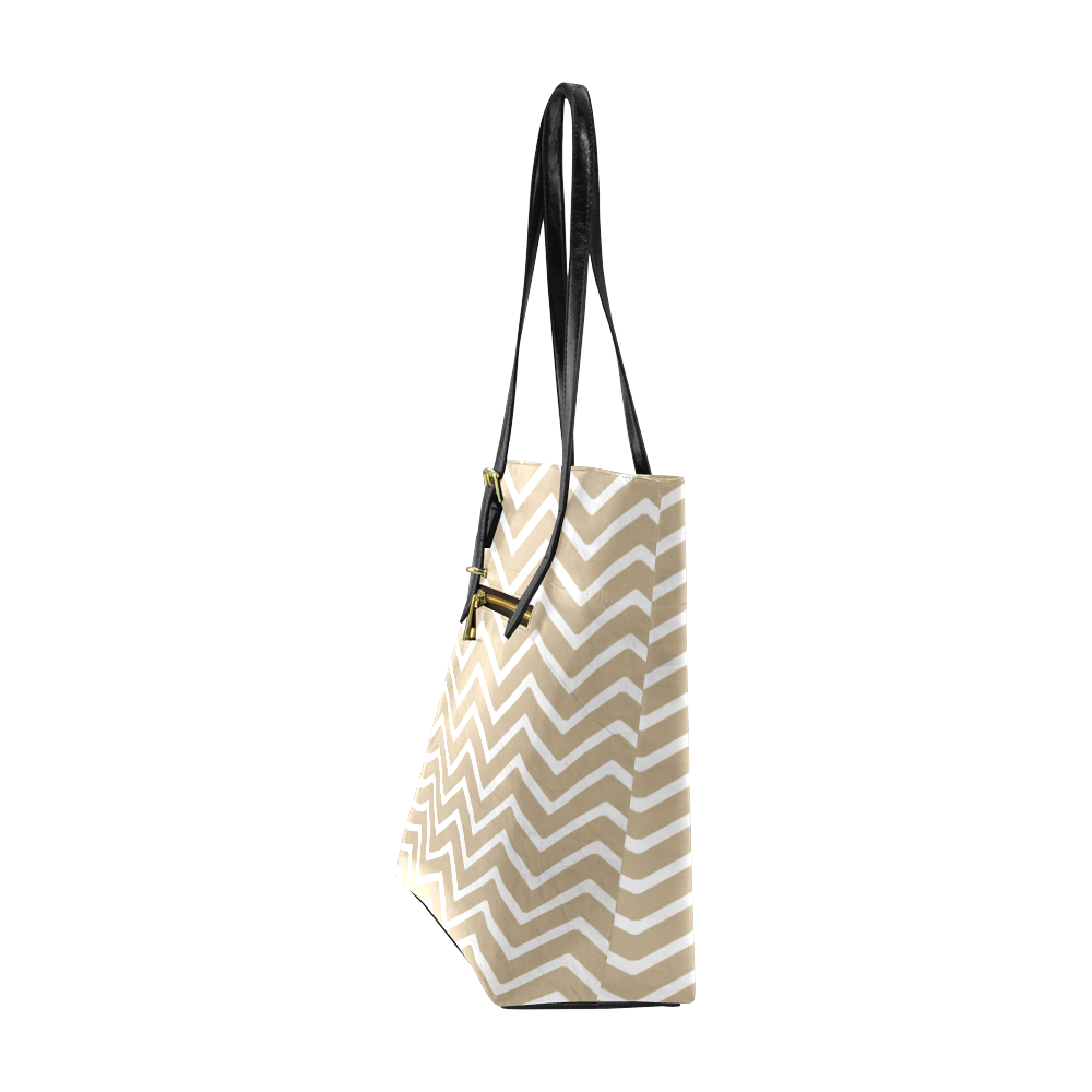 Chevron Paper Euramerican Tote Bag/Small (Model 1655)