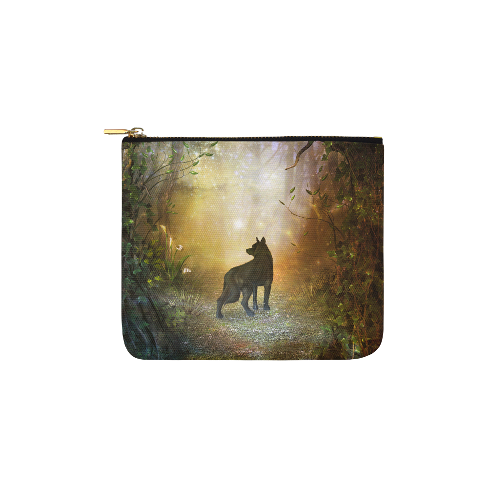 Teh lonely wolf Carry-All Pouch 6''x5''