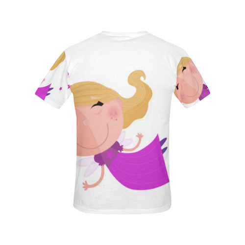 Designers t-shirt for lady : fairy pink All Over Print T-Shirt for Women (USA Size) (Model T40)