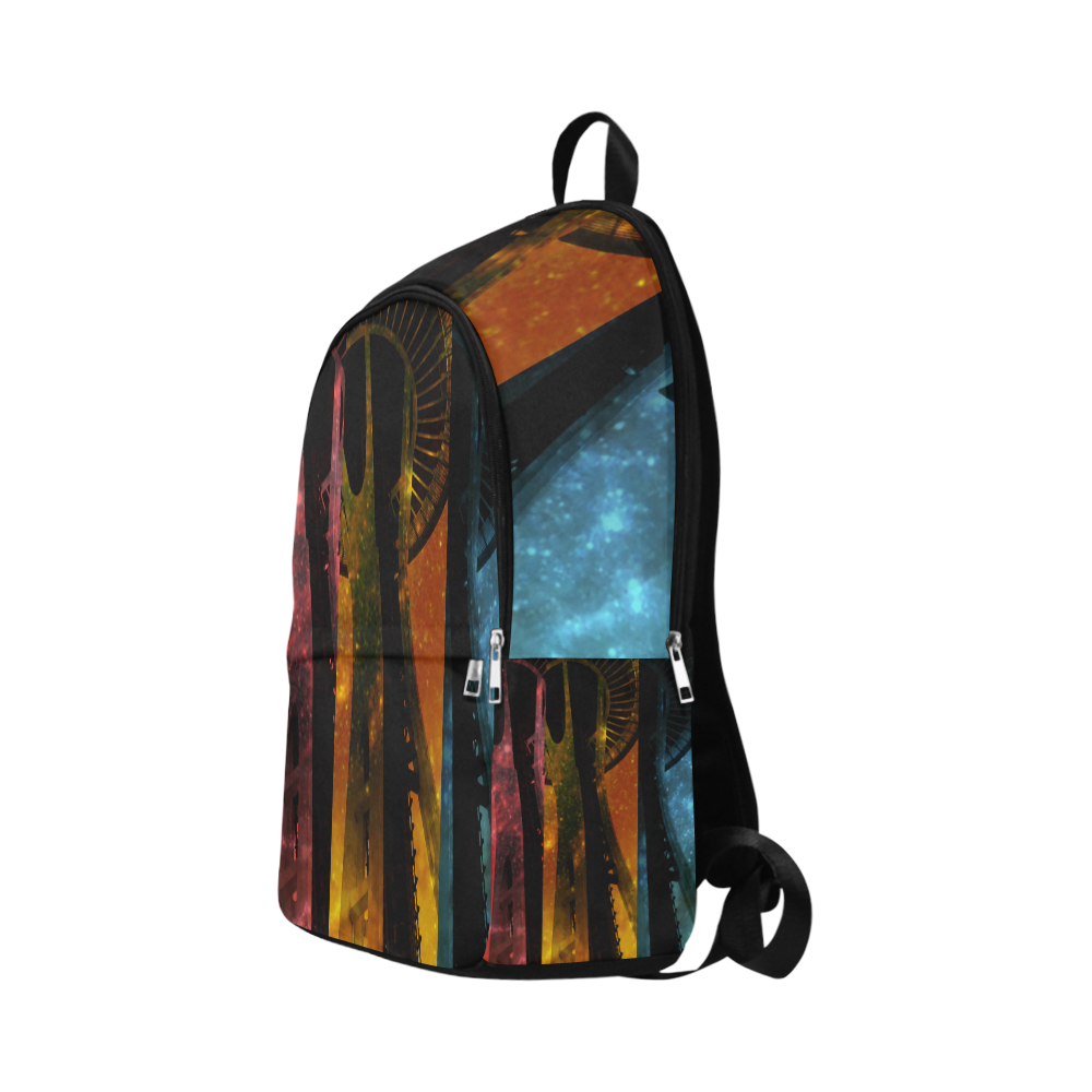 Seattle Space Needle Three Stripes Fabric Backpack for Adult (Model 1659)