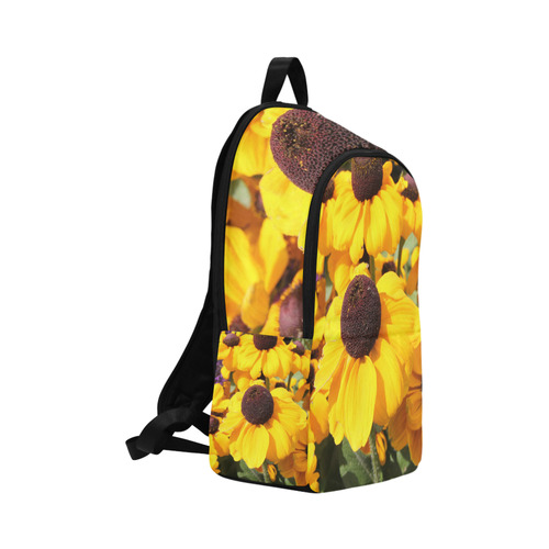 Yellow Flowers Fabric Backpack for Adult (Model 1659)