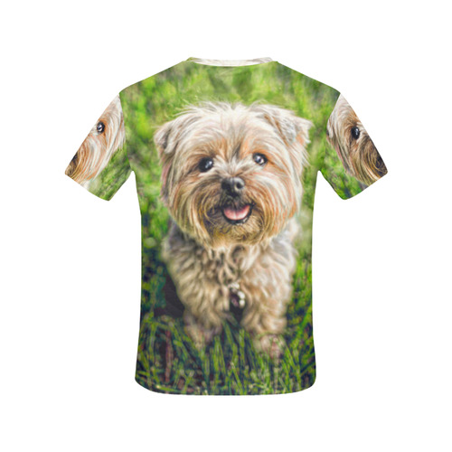 Photography - PRETTY LITTLE DOG All Over Print T-Shirt for Women (USA Size) (Model T40)