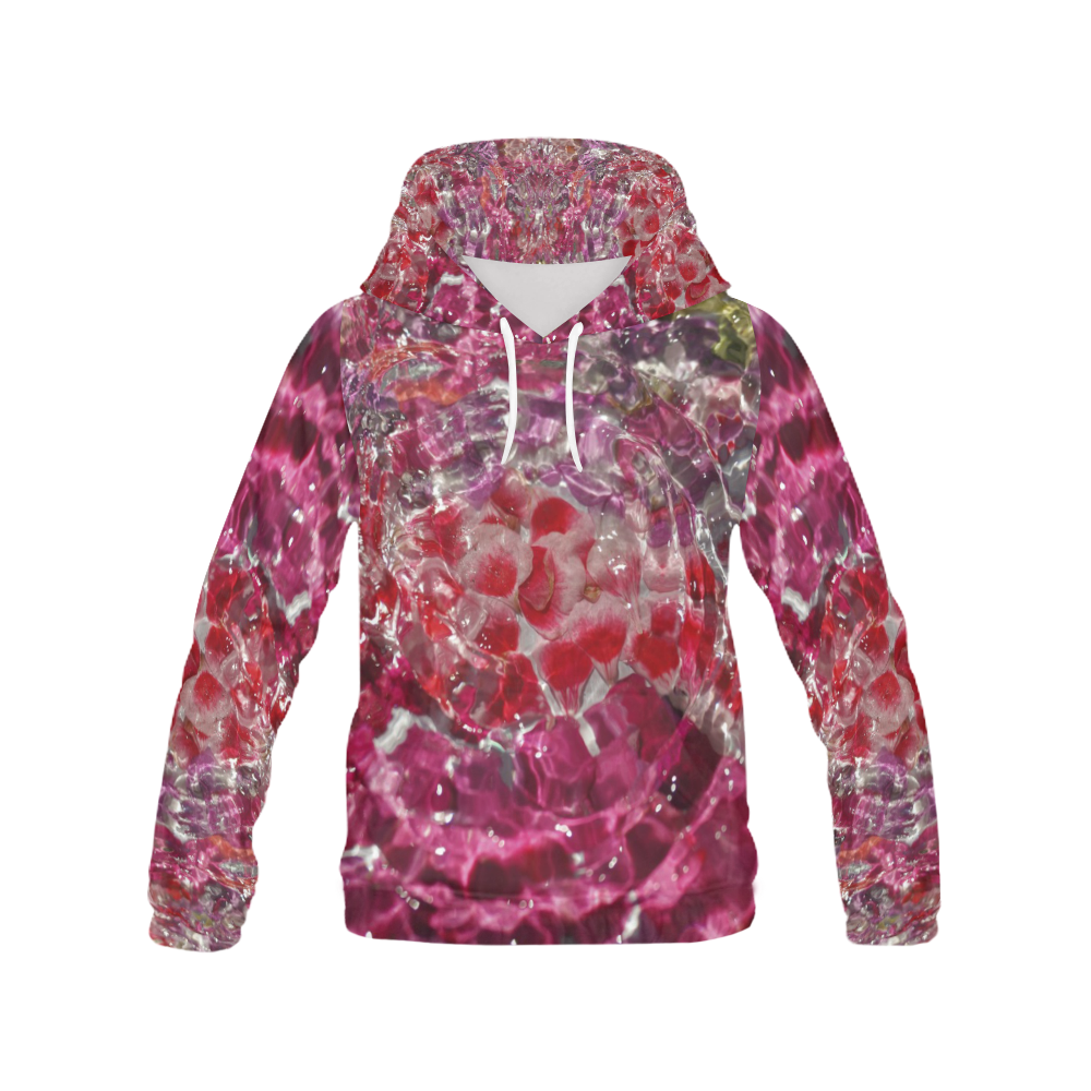 Petal Mania All Over Print Hoodie for Women (USA Size) (Model H13)