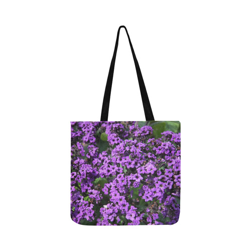 Purple Flowers Reusable Shopping Bag Model 1660 (Two sides)