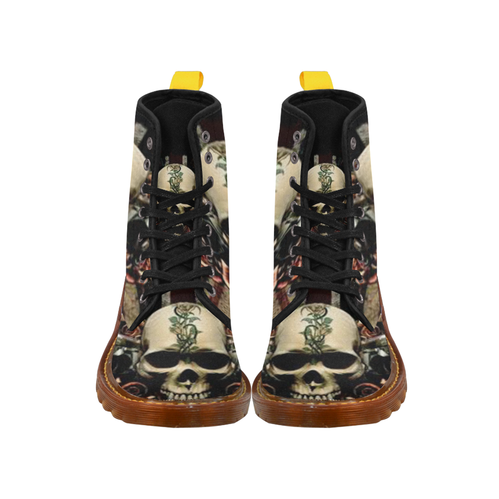 0424 Skull Martin Boots For Women Model 1203H