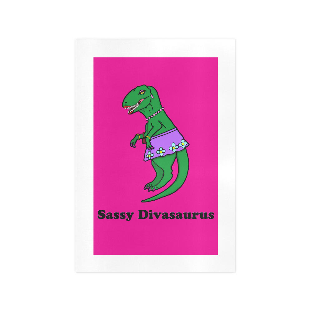 Sassy Divasaurus Art Print 13‘’x19‘’