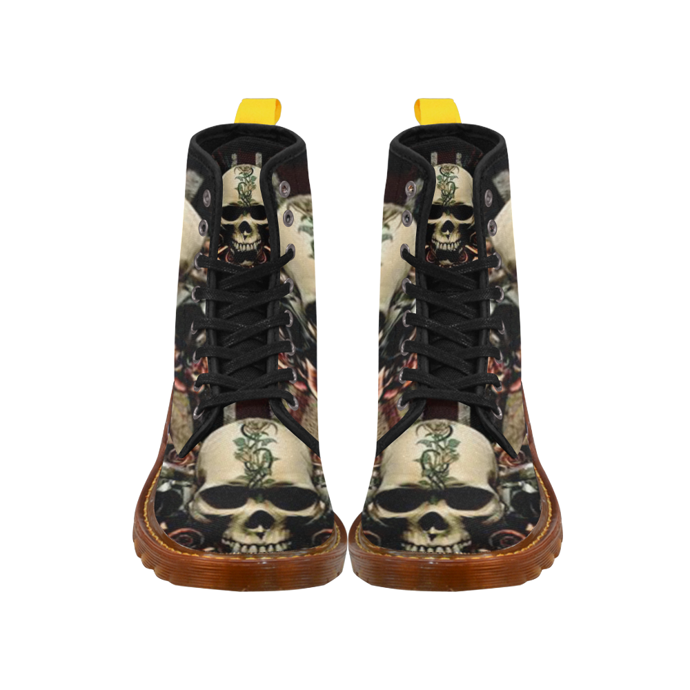 0424 Skull Martin Boots For Women Model 1203H