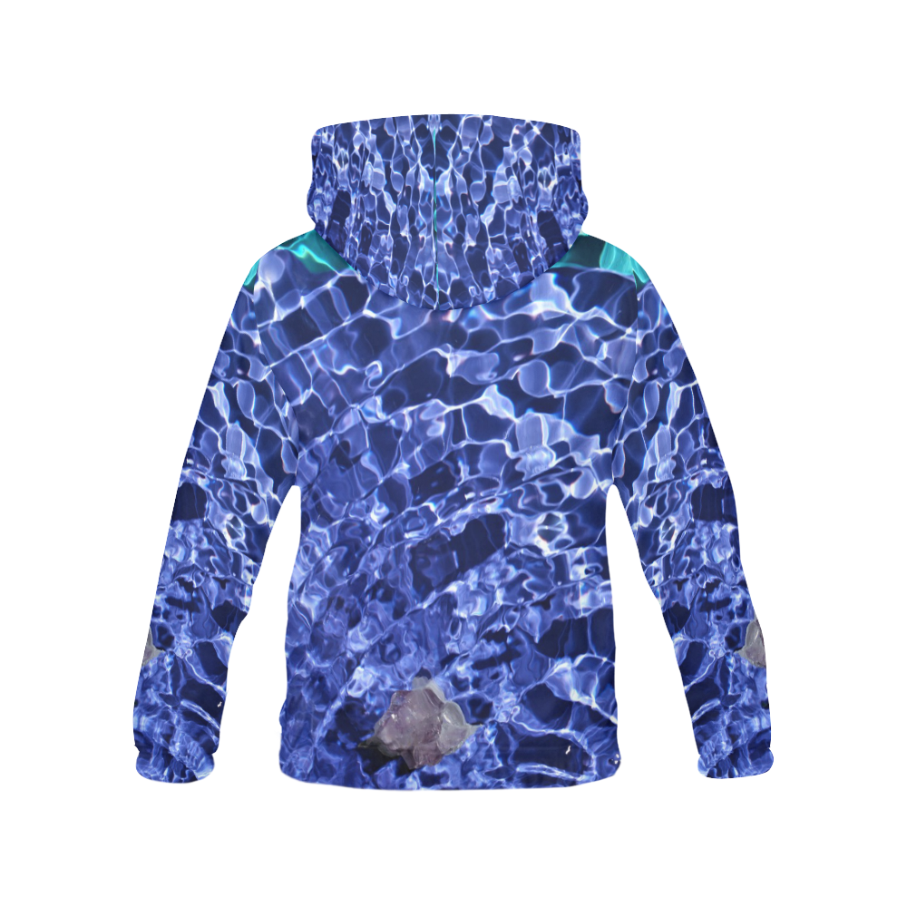 Upward Amethyst Vibes All Over Print Hoodie for Women (USA Size) (Model H13)