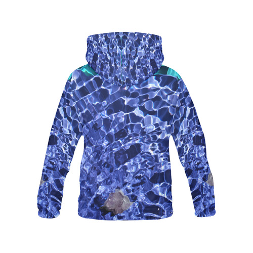 Upward Amethyst Vibes All Over Print Hoodie for Women (USA Size) (Model H13)