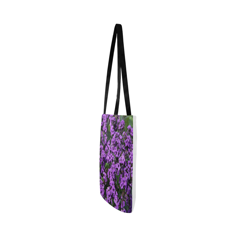 Purple Flowers Reusable Shopping Bag Model 1660 (Two sides)