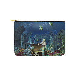 Underwater wold with mermaid Carry-All Pouch 9.5''x6''