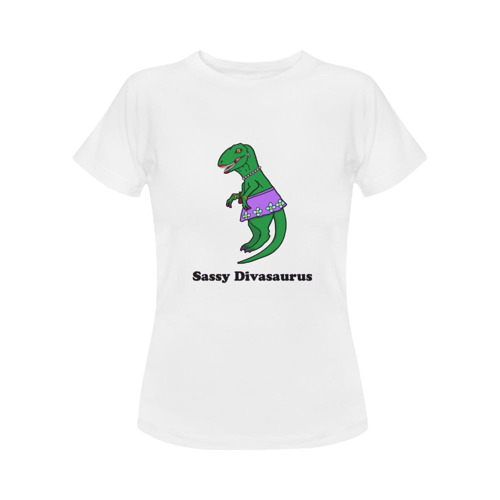 Sassy Divasaurus Women's Classic T-Shirt (Model T17）