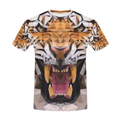 Tiger All Over Print T-Shirt for Men (USA Size) (Model T40)