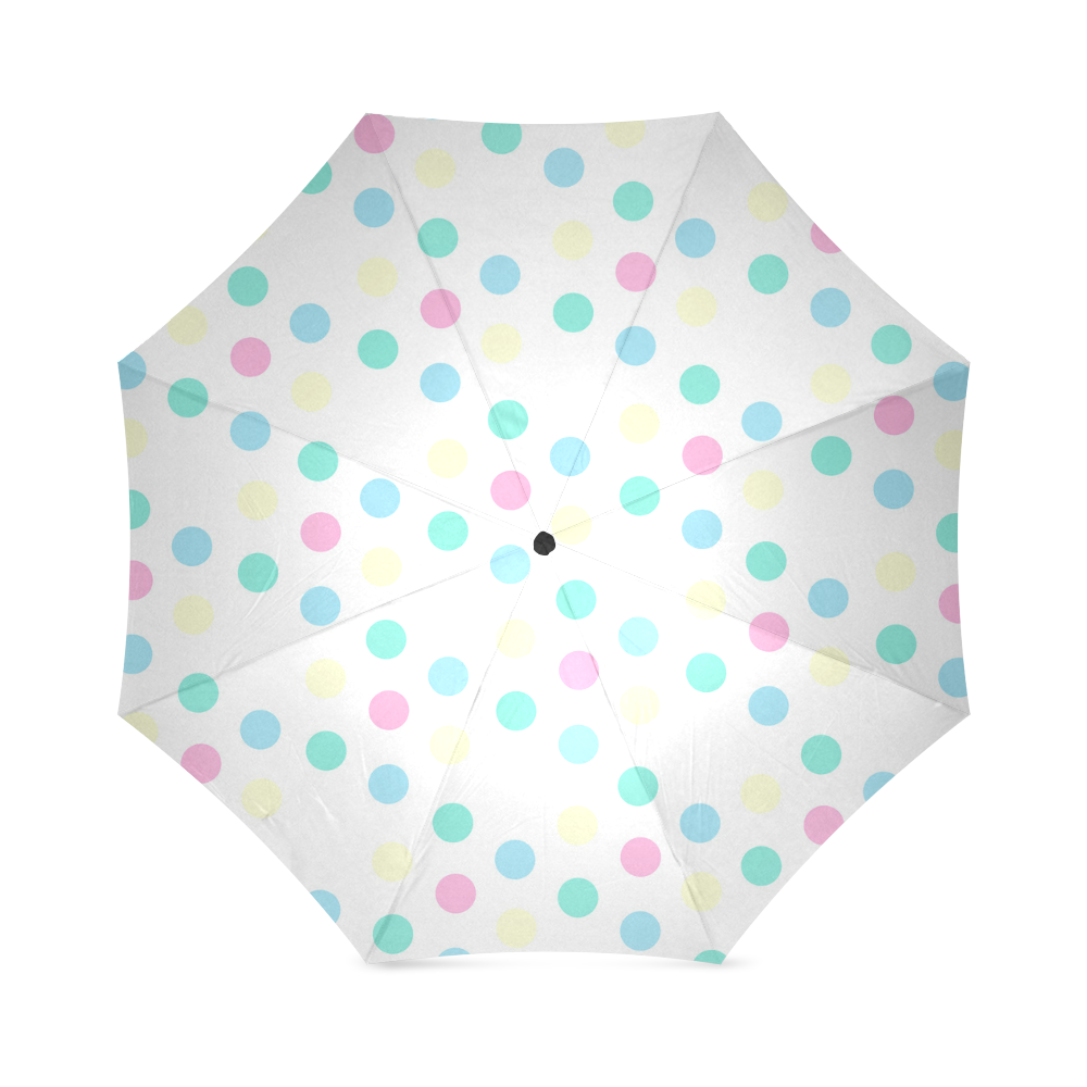 dots on white Foldable Umbrella (Model U01)