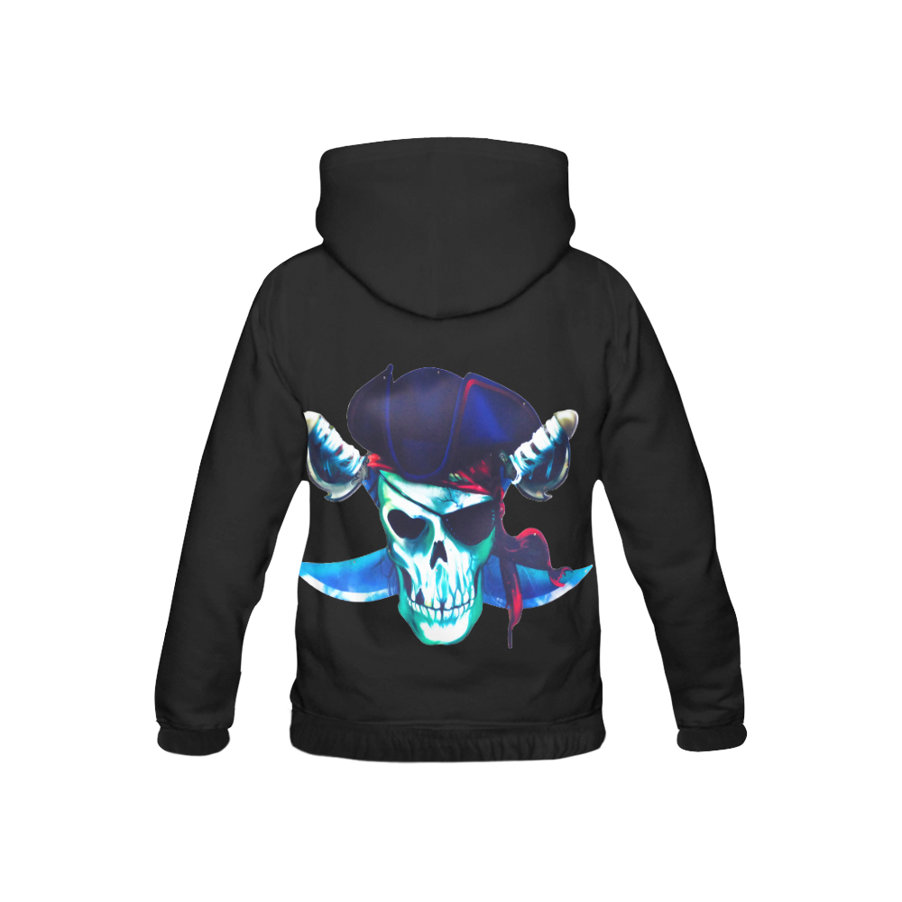 Pirate Skull All Over Print Hoodie for Kid (USA Size) (Model H13)