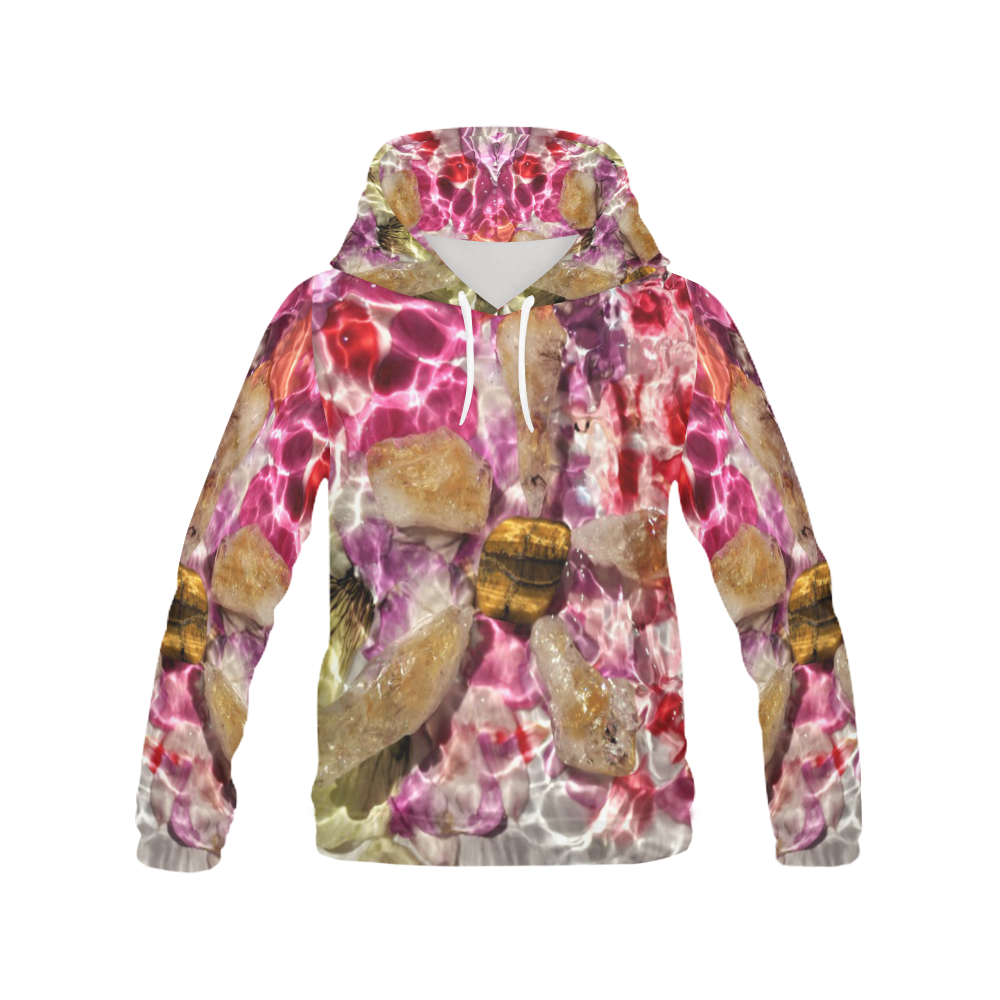 Rockstar of Spring All Over Print Hoodie for Women (USA Size) (Model H13)