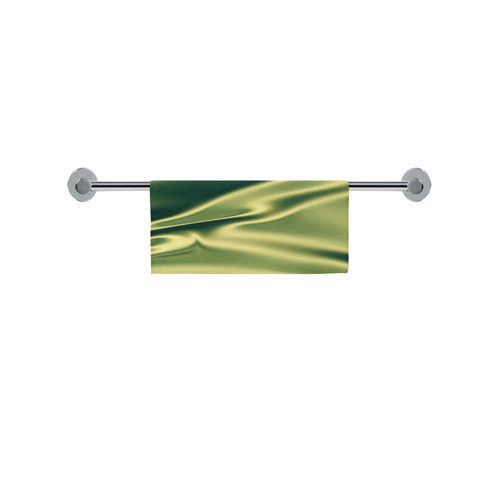 Green satin 3D texture Square Towel 13“x13”