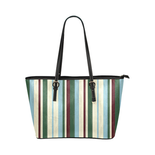 STRIPE Leather Tote Bag/Small (Model 1651)