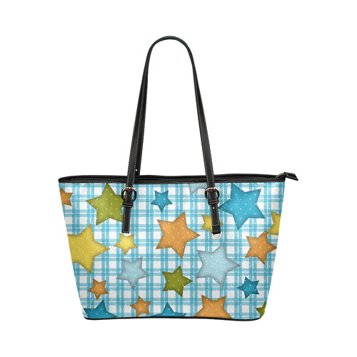Star Paper Leather Tote Bag/Small (Model 1651)