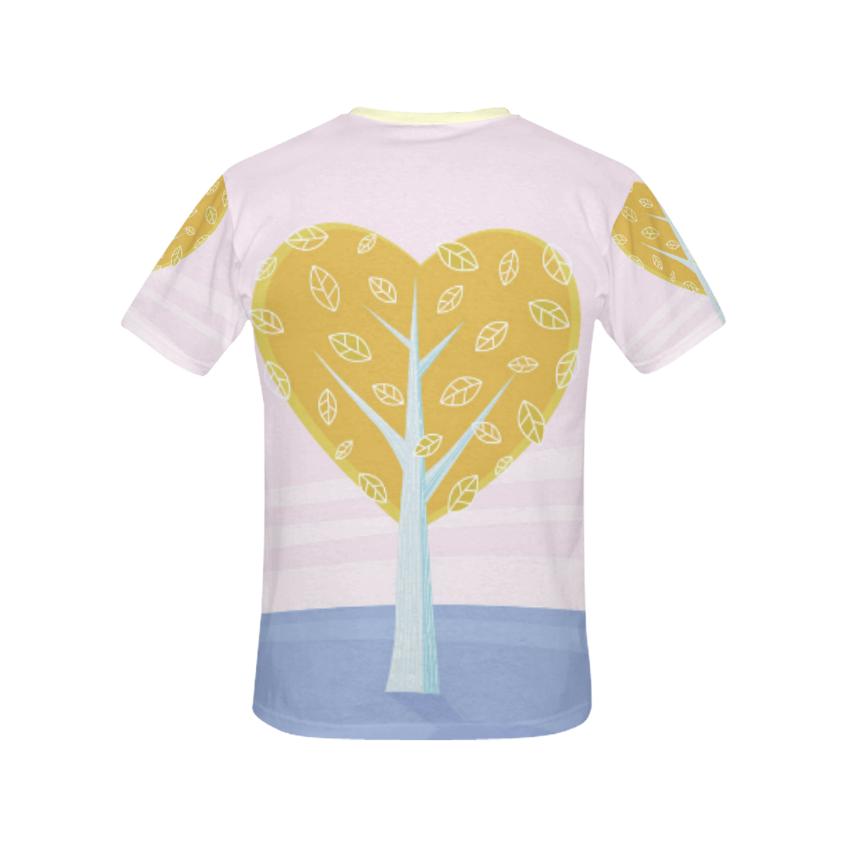 Vintage t-shirt with Love Tree All Over Print T-Shirt for Women (USA Size) (Model T40)