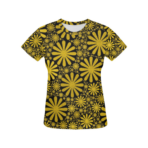 lovely shapes 716C All Over Print T-Shirt for Women (USA Size) (Model T40)