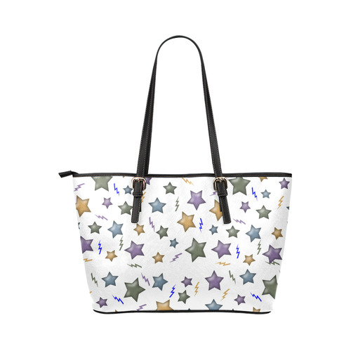 Star Leather Tote Bag/Small (Model 1651)