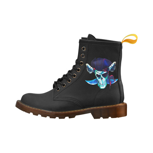 Pirate Skull High Grade PU Leather Martin Boots For Men Model 402H