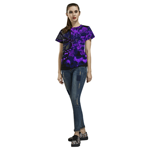 PURBUT All Over Print T-Shirt for Women (USA Size) (Model T40)
