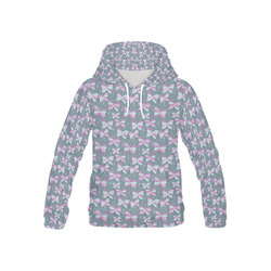 Blue & Purple Butterfly All Over Print Hoodie for Kid (USA Size) (Model H13)
