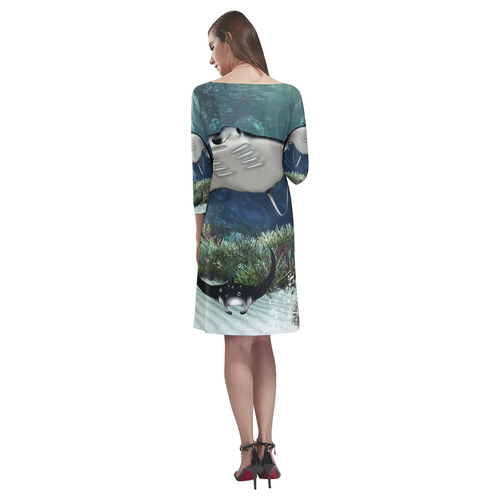 Awesme manta Rhea Loose Round Neck Dress(Model D22)