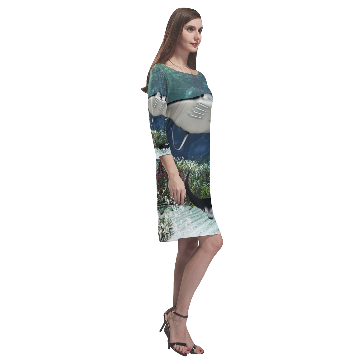 Awesme manta Rhea Loose Round Neck Dress(Model D22)