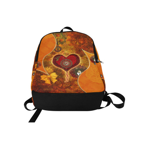 Steampunk decorative heart Fabric Backpack for Adult (Model 1659)