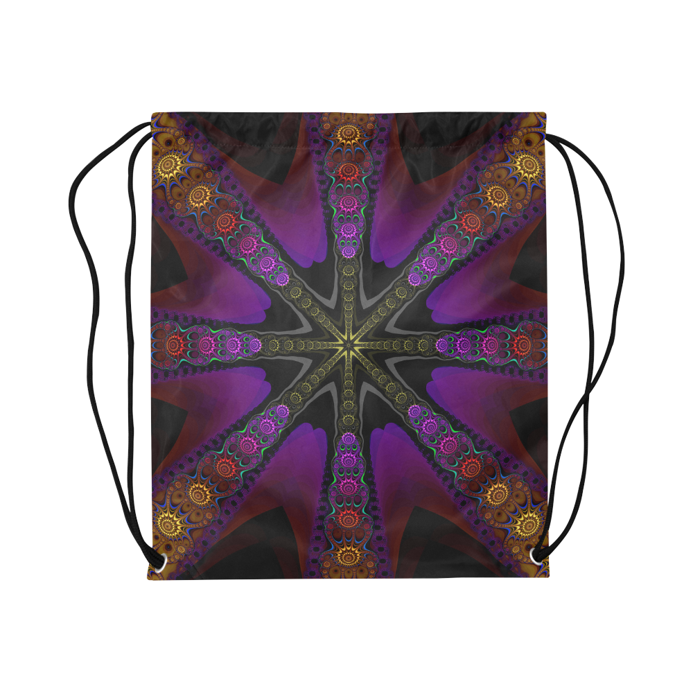 Folklore Large Drawstring Bag Model 1604 (Twin Sides)  16.5"(W) * 19.3"(H)
