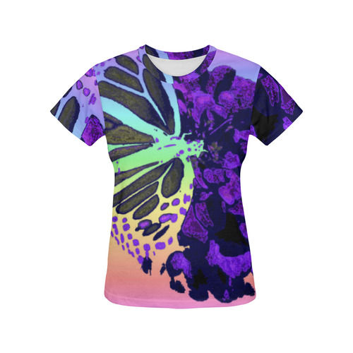 RNBWFLY All Over Print T-Shirt for Women (USA Size) (Model T40)
